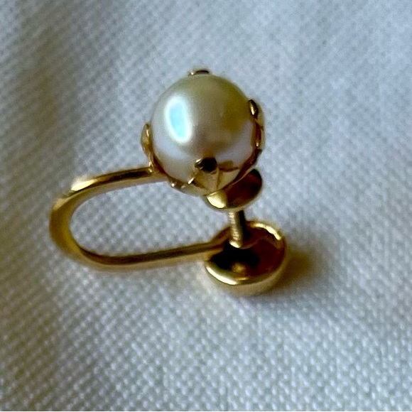 10K Gold Pearl Earrings - Picture 8 of 16